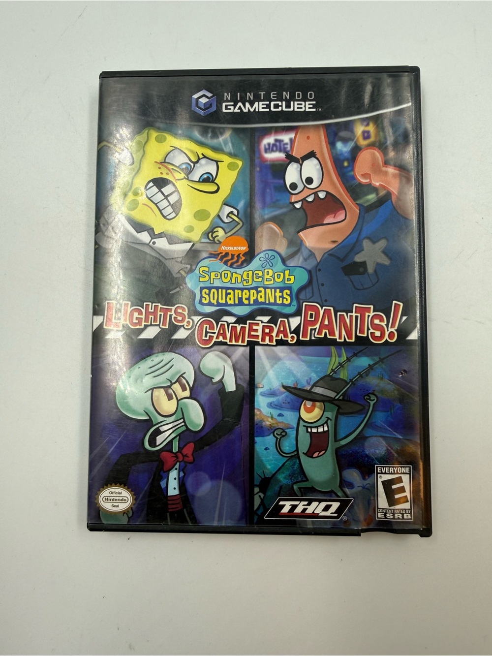Nintendo GameCube SpongeBob SquarePants lights camera pants game